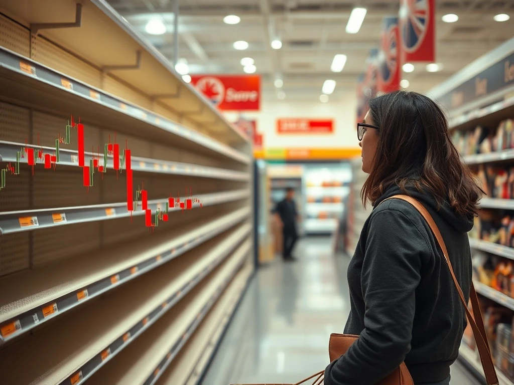 UK retail stocks plummeting due to severe consumer squeeze and economic uncertainty