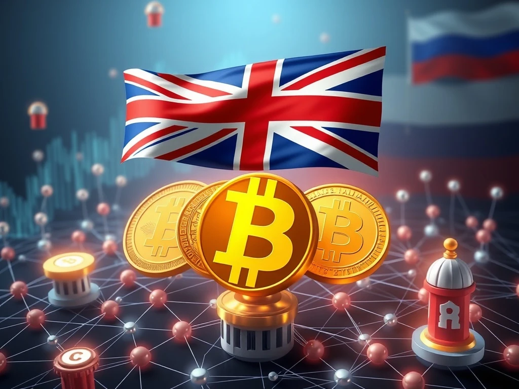 UK sanctions crypto network targeting Russian financial evasion through Kyrgyz banks