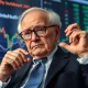 An investor reviewing **UnitedHealth stock** performance, symbolizing a wise, long-term investment strategy aligned with value investing principles.