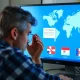 US customers facing shipping restrictions from international destinations with blocked package symbols