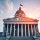 US government blockchain economic data publication showing secure digital distribution of official statistics