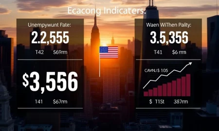 An infographic showing key data points from the US jobs report, highlighting its continued importance for economic stability.
