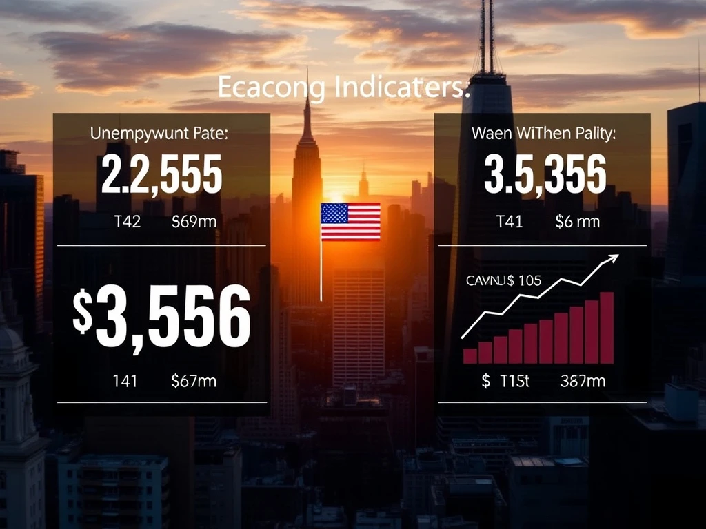 An infographic showing key data points from the US jobs report, highlighting its continued importance for economic stability.
