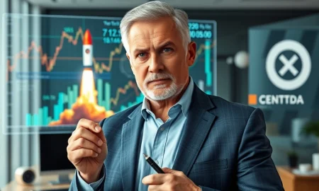 A veteran analyst thoughtfully observes market data, symbolizing strategic financial moves and past successful predictions.