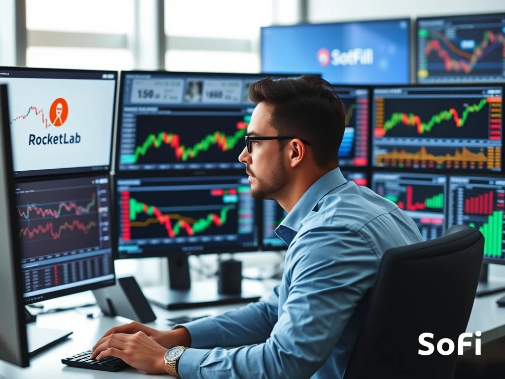 Veteran trader analysis of Rocket Lab and SoFi stock performance charts