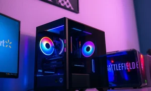 Walmart gaming PC deal featuring discounted desktop with free Battlefield 6 game