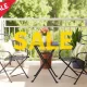 A compact Walmart patio set, perfect for small outdoor spaces, showcasing the exceptional value and affordability.
