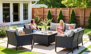 A stylish and comfortable Walmart patio set creates an inviting outdoor living space, highlighting an incredible deal.