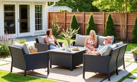 A stylish and comfortable Walmart patio set creates an inviting outdoor living space, highlighting an incredible deal.