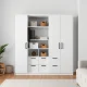 A versatile white Walmart storage cabinet provides efficient organization in a modern home setting, highlighting its functional design.