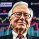 Warren Buffett, a legendary investor, observes stock charts, reflecting his latest strategic bets on UnitedHealth and a homebuilder.