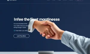 An elegant web design illustrating a strong first impression, crucial for modern brand strategy and business growth.