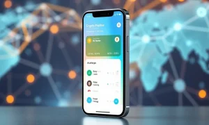 Modern Web3 UX interface showing simplified cryptocurrency wallet with clean design