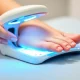 Welnax BioClear laser device treating toenail fungus with advanced light therapy technology