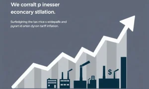 Graph showing surging wholesale prices, indicating the impact of tariff inflation on businesses.