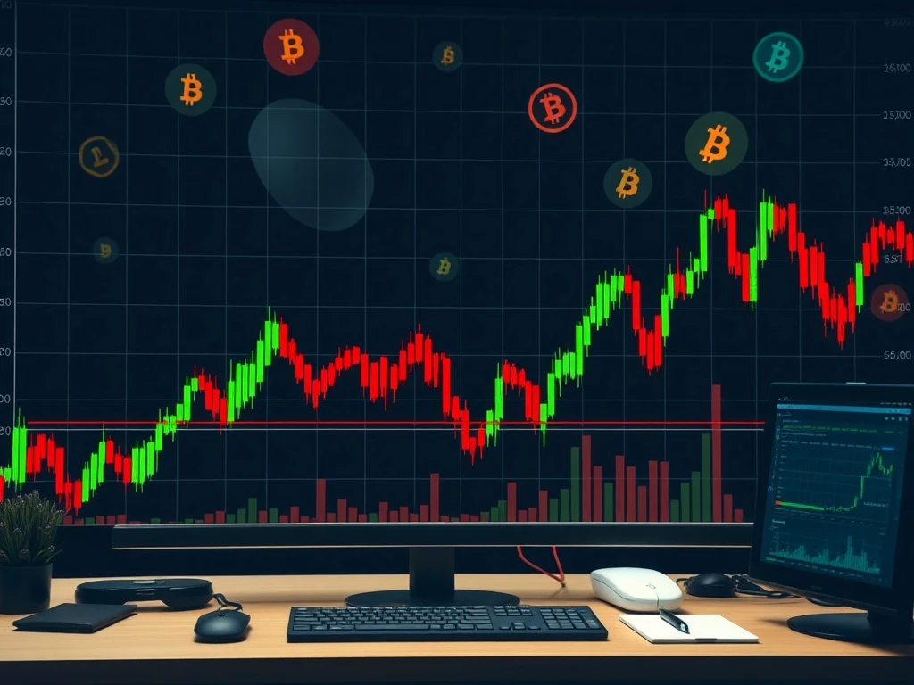 WIN cryptocurrency extreme volatility chart showing massive price drops and sudden spikes