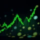 WIN cryptocurrency price chart showing dramatic upward surge with bullish indicators