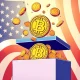 Bitcoin donation supporting political crypto agenda in US elections