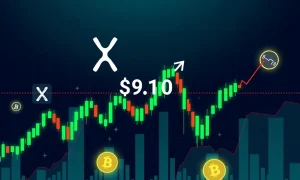 XRP breakout chart showing bullish momentum through critical $3.10 resistance level with institutional indicators