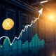 XRP price prediction showing upward trend with cloud mining profitability dashboard