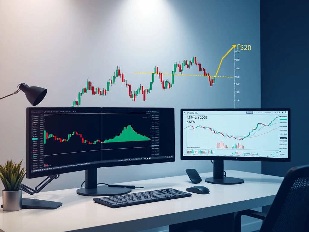 XRP price target analysis showing symmetrical triangle breakout pattern and bullish projections