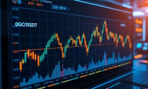 Binance 0G perpetual futures trading interface showing real-time market data and charts