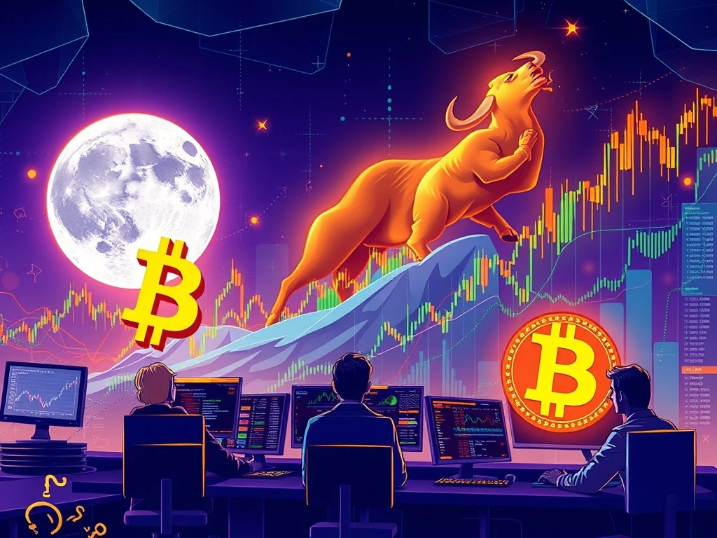 2025 meme coins investment analysis showing MoonBull and BTC Bull growth potential alongside Bitcoin