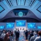 Global financial leaders at Abu Dhabi Fintech Revolution Summit discussing digital transformation and blockchain innovation