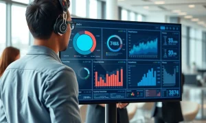 AI agent analyzing business data and providing insights through natural language interface