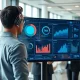 AI agent analyzing business data and providing insights through natural language interface