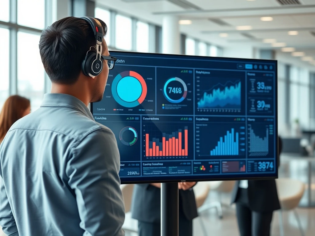 AI agent analyzing business data and providing insights through natural language interface