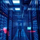 Massive AI data centers powering the artificial intelligence revolution with advanced computing infrastructure