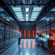 Modern AI data centre facility powering UK's artificial intelligence infrastructure with advanced computing technology