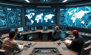 AI defense technology presentation at StockPil Disrupt 2025 featuring Ethan Thornton