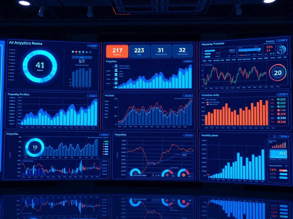 AI-driven crypto investing dashboard showing real-time portfolio analytics and risk management tools