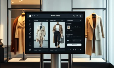 AI personal styling tool Ella providing fashion recommendations across multiple luxury retailers