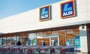 Aldi supermarket leading grocery retail competition with expansion strategy against major rivals