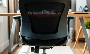 Premium ergonomic office chair with adjustable lumbar support and modern design for comfortable workspace