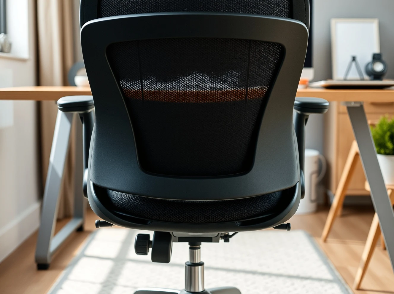 Premium ergonomic office chair with adjustable lumbar support and modern design for comfortable workspace