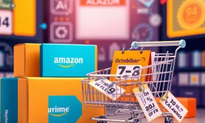 Amazon Prime Big Deals Day shopping event with AI technology and global discounts