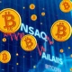 American Bitcoin Corp Nasdaq debut showing volatile stock chart with Bitcoin integration