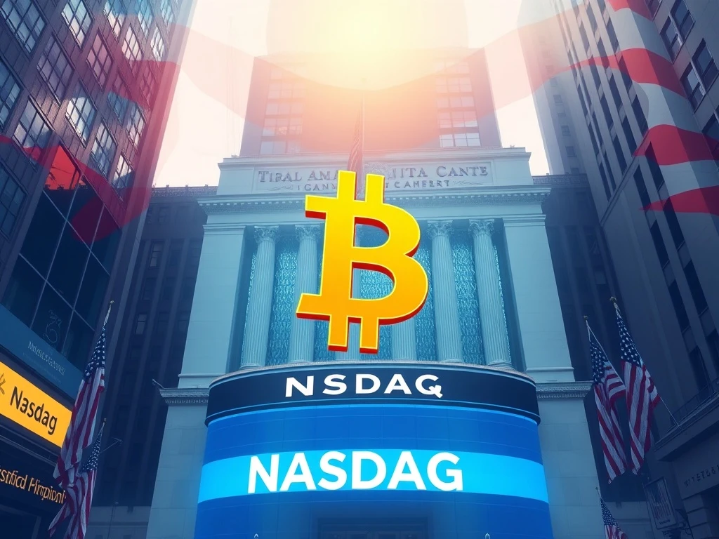American Bitcoin Nasdaq listing symbolizing institutional cryptocurrency adoption