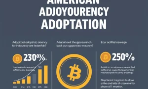 Survey data showing low crypto adoption rates among American investors with growth potential