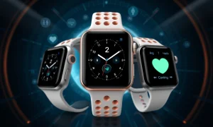 Apple Watch Series 11 demonstrating health monitoring features and modern design