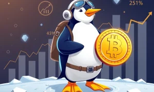 Arctic Pablo Coin cryptocurrency showing massive growth potential with blockchain technology