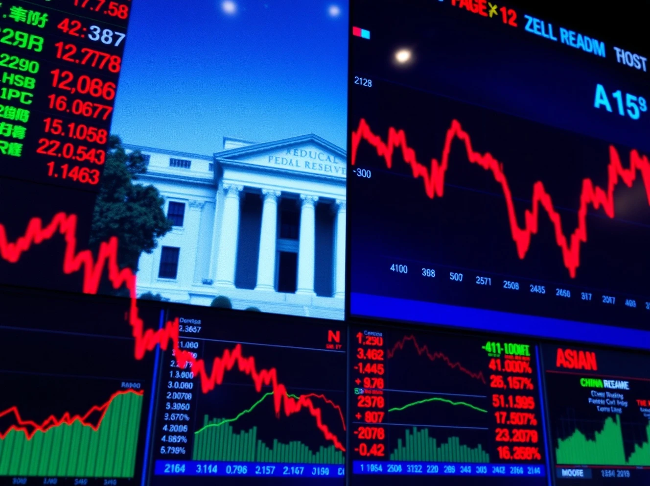Asia FX market volatility during Chinese economic slowdown and Federal Reserve meeting anticipation