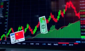 Asia FX growth chart showing currency strength against weakening US dollar in forex market