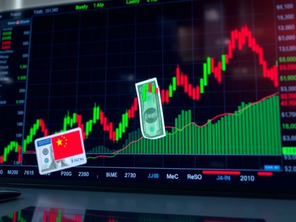 Asia FX growth chart showing currency strength against weakening US dollar in forex market