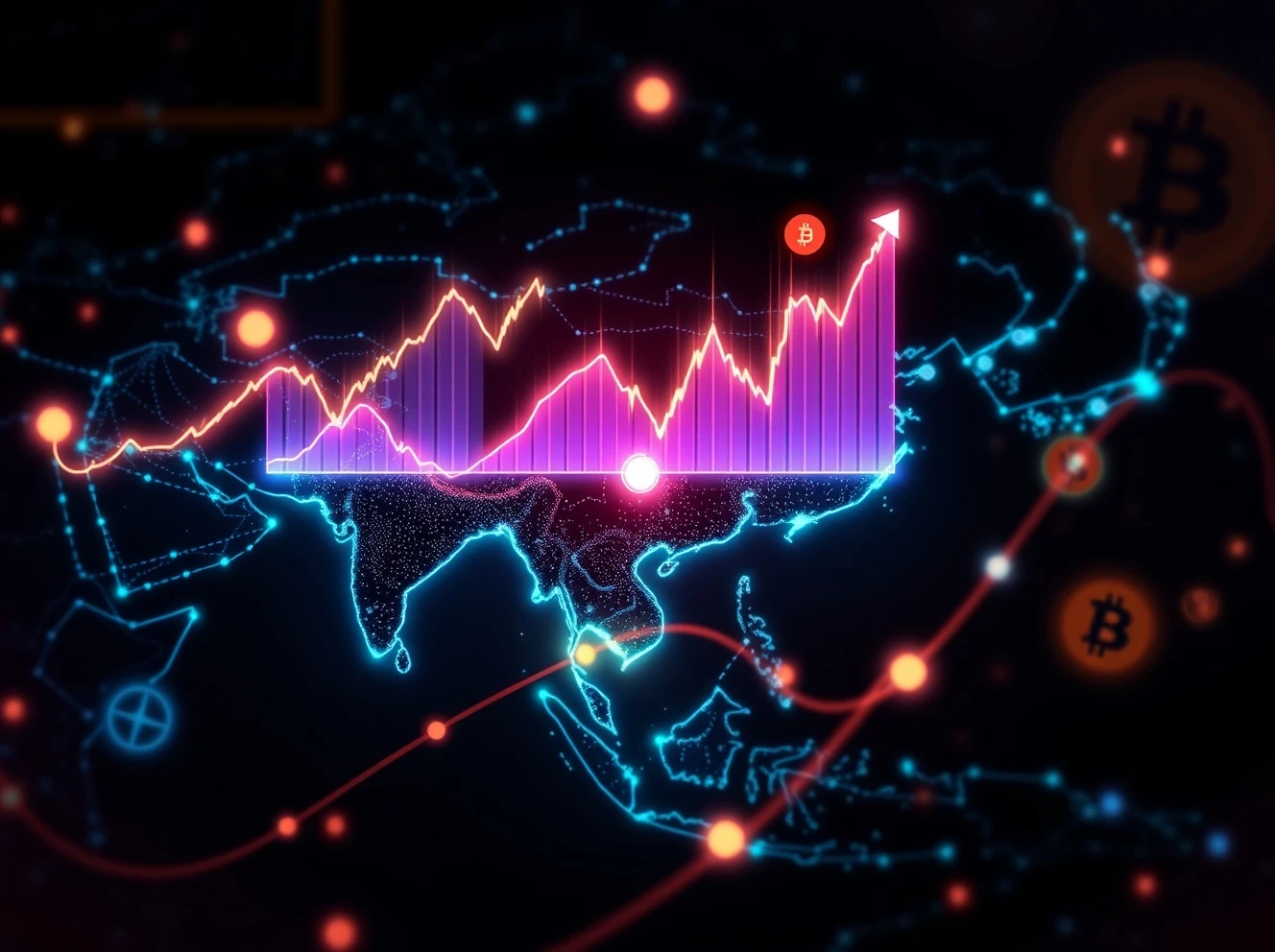 Asia-Pacific crypto trading volume growth showing rising market trends and digital asset expansion across the region