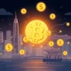 Asia stablecoin race visualization showing digital currency flow between financial hubs